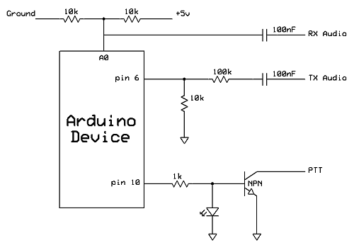 Arduino based TNC circuit